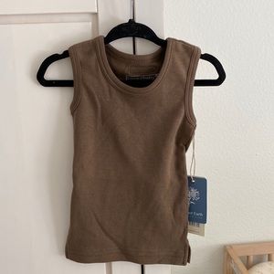 L’ovedbaby | organic cotton racer back tank top in bark